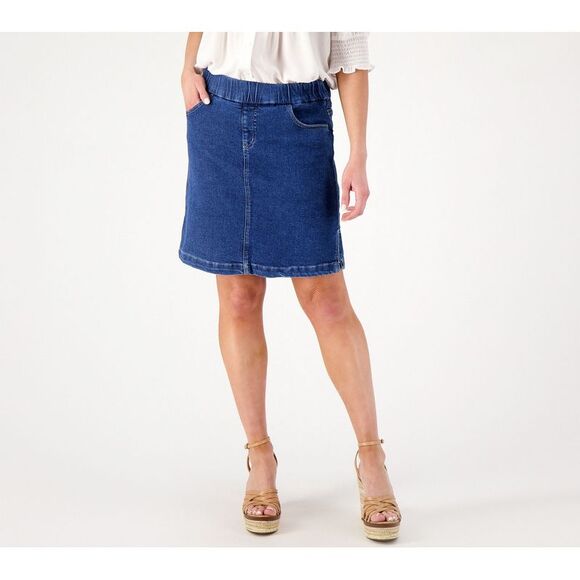 JAG jeans Women's Skirt Sz 8 On the GO Skort- Vista Blue A586726 - Picture 1 of 4
